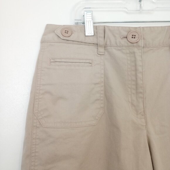 Talbots Khaki Bermuda Cargo Shorts Petite - Picture 2 of 7